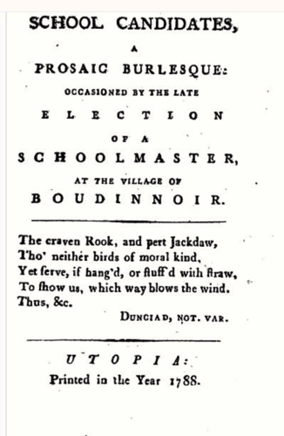 School Candidates 
(1788)
